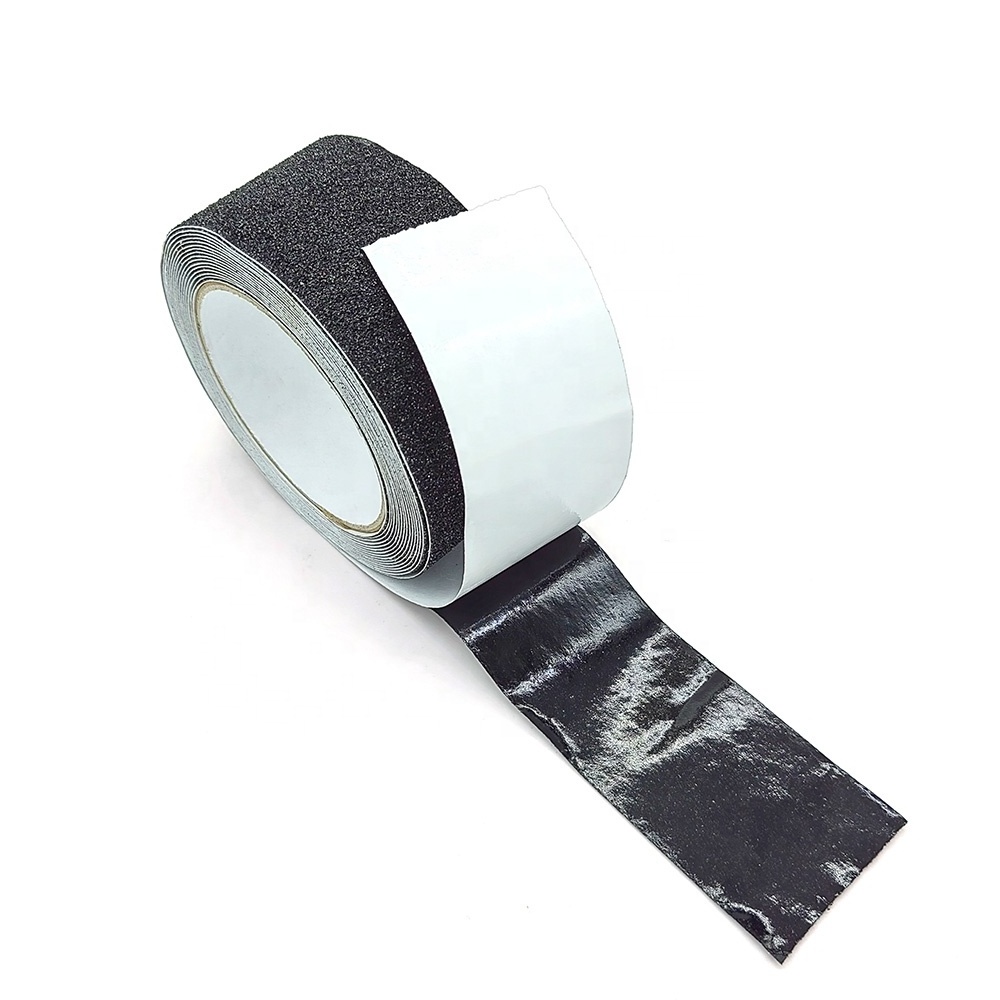 Waterproof black floor safety caution anti slip tape stair strong adhesive carborundum non slip tape for stairs