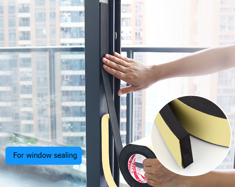 Sealing Foam Tape EVA Self Adhesive Weather Strip for Window Door Insulation