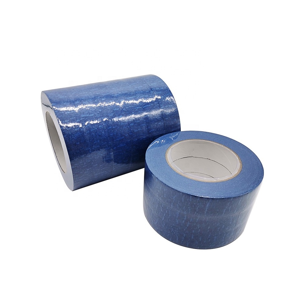 Anti uv 14 days multi surface paint cinta crepe paper blue automotive painters masking tape for car painting