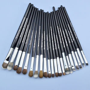 HXE-26 Haixin OEM/ODM Makeup Brushes Natural Hair Eyeshadow Blending Eyeliner Makeup Brush Set Shader Eyebrow brochas maquillaje