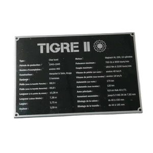 Custom Metal Desk Nameplate Printing Aluminum name plate Stainless Steel Label sticker