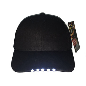 Wholesale Custom 6 Panel Led Baseball Caps With Your Own Logo Lighting Hats led baseball hats