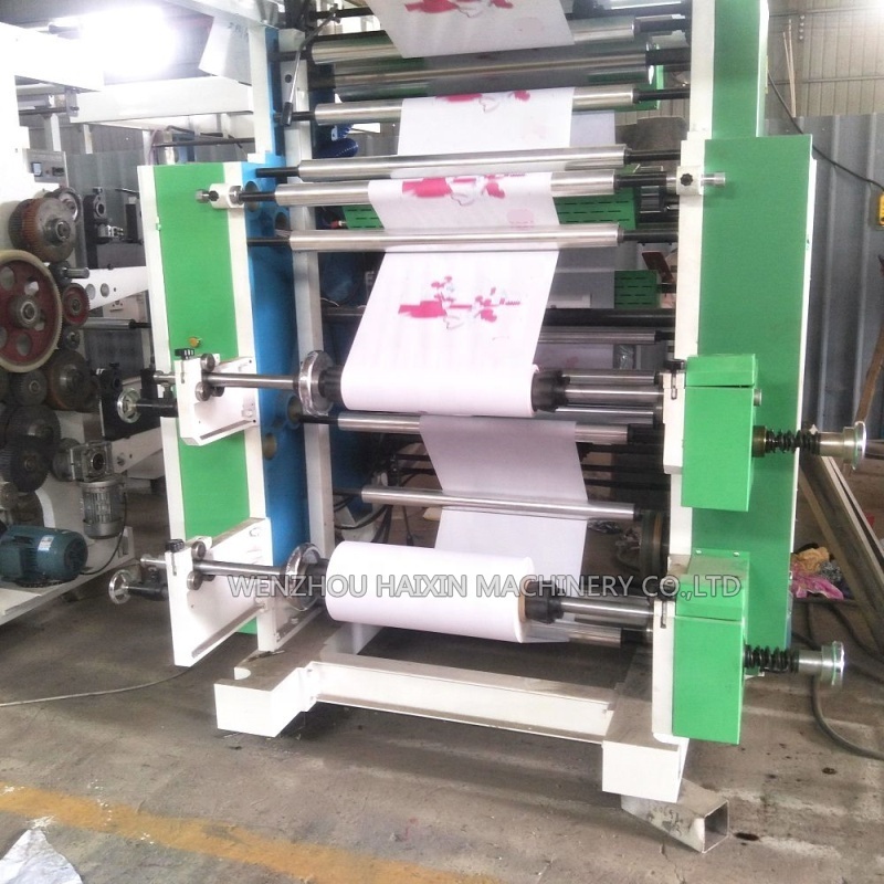 YT-PE 2 two color plastic bag roll paper flexo printing machine