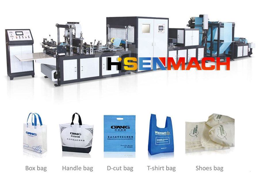 high speed automatic T shirt shopping carry plastic bag making machine biodegradable no stretch bag cutting machine