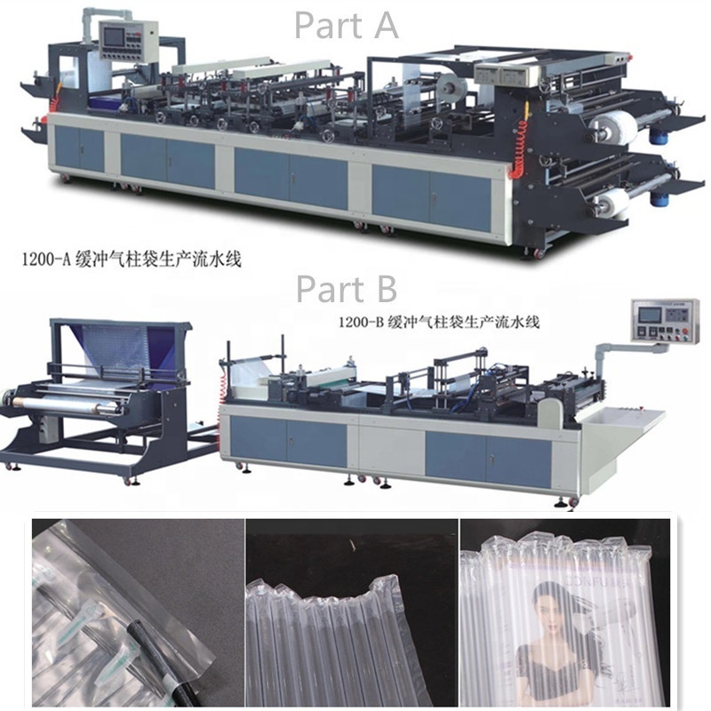 plastic PE material bag tea cup air column bag packing machine