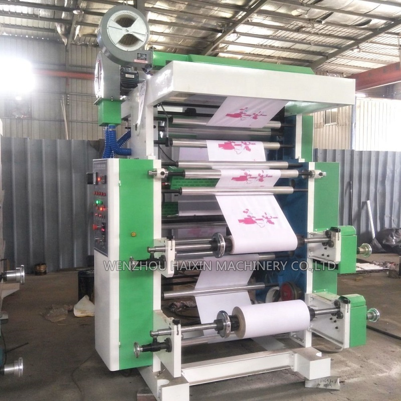 YT-PE 2 two color plastic bag roll paper flexo printing machine