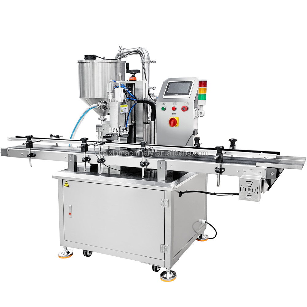 Fully Automatic Single Head Gear Pump honey bottles syrup oral liquid paste filling machine for cream shampoo cosmetic