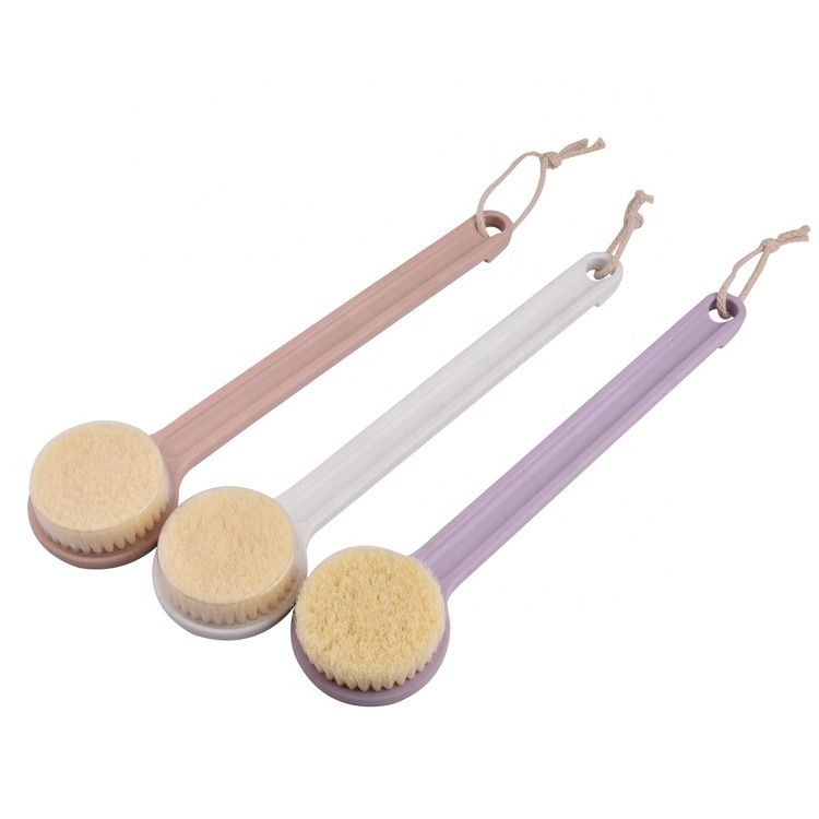 Long handle round spin bath cleaning brush