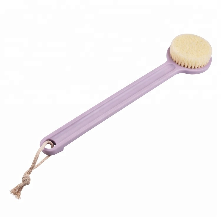 Long handle round spin bath cleaning brush