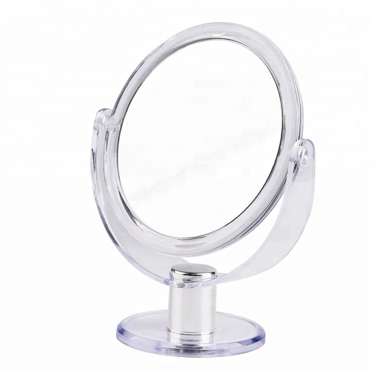 Transparent,Black Double Sided Magnifying Makeup Mirror Vanity cosmetic Mirror