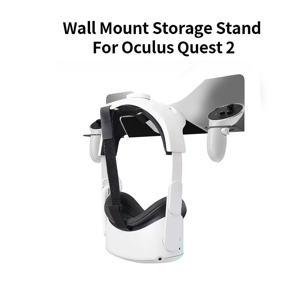 Wall Mount Storage VR Stand Headset Holder Stable VR Controller Stand For Oculus Quest2