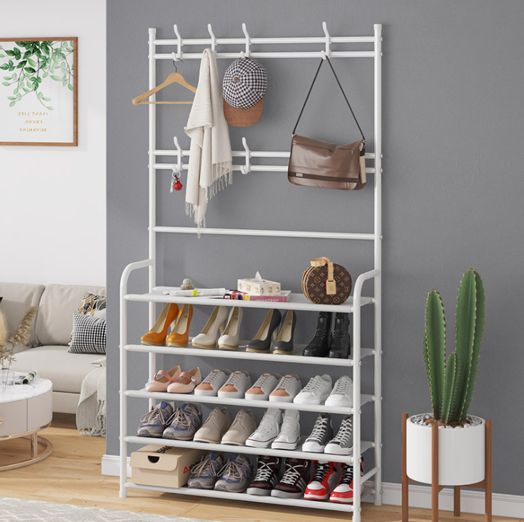 Wholesale Custom Living Room Furniture Freestanding Coat And Shoes Rack