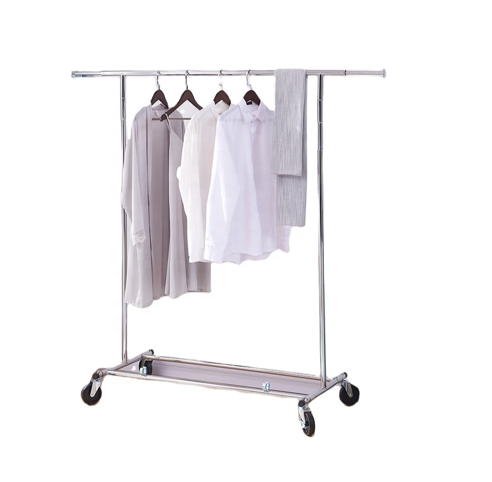 Gmj 50% Discount Metal Entryway Bedroom Standing Wardrobe Cabinet Clothes Hanging Pole Coat Rack