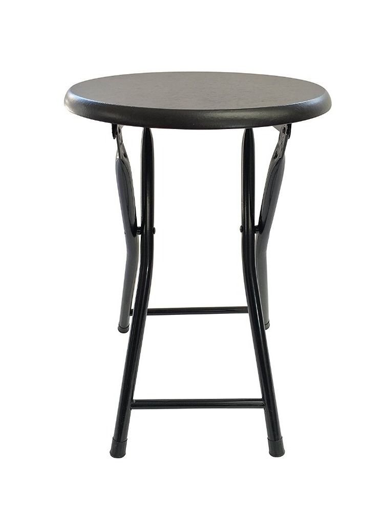 Cheap round folding stools steel frame wood folding stools supplier