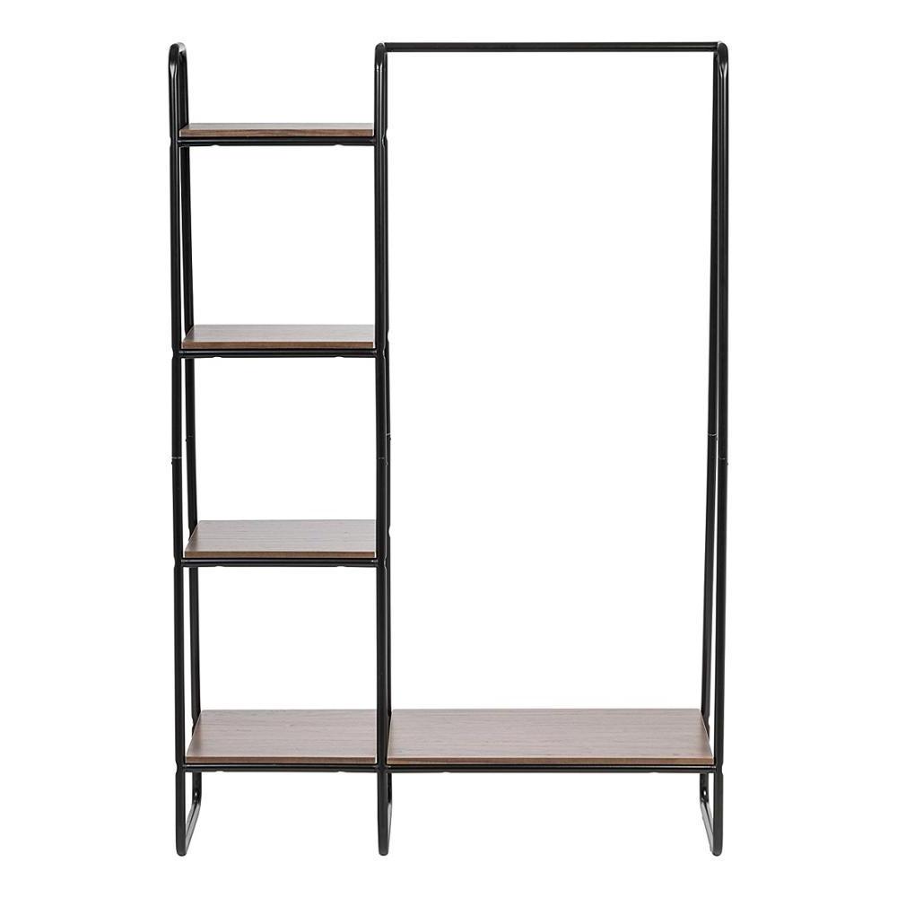 Simple home general used garment rack with shelf clothes storage shelf for bedroom