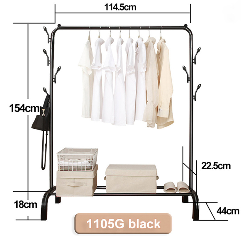 Metal Industrial Rustic Portable Clothes display hanger dryer coat racks stand