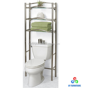 Metal bathroom space saver shelf over the toilet rack organizer wholesale