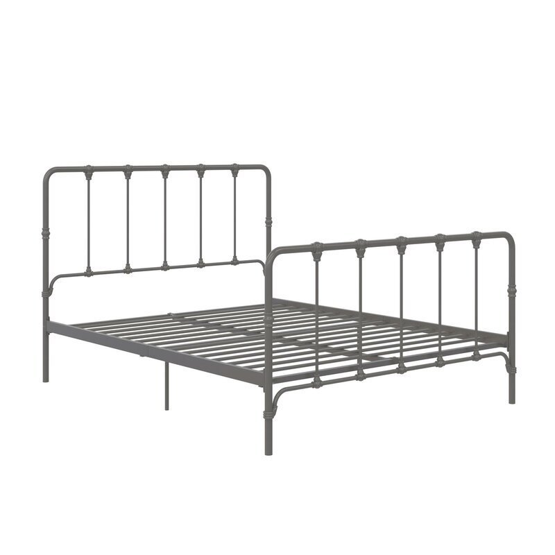 New Style Modern Design Best Price Metal Bed Frame King Size Iron Tube Bed