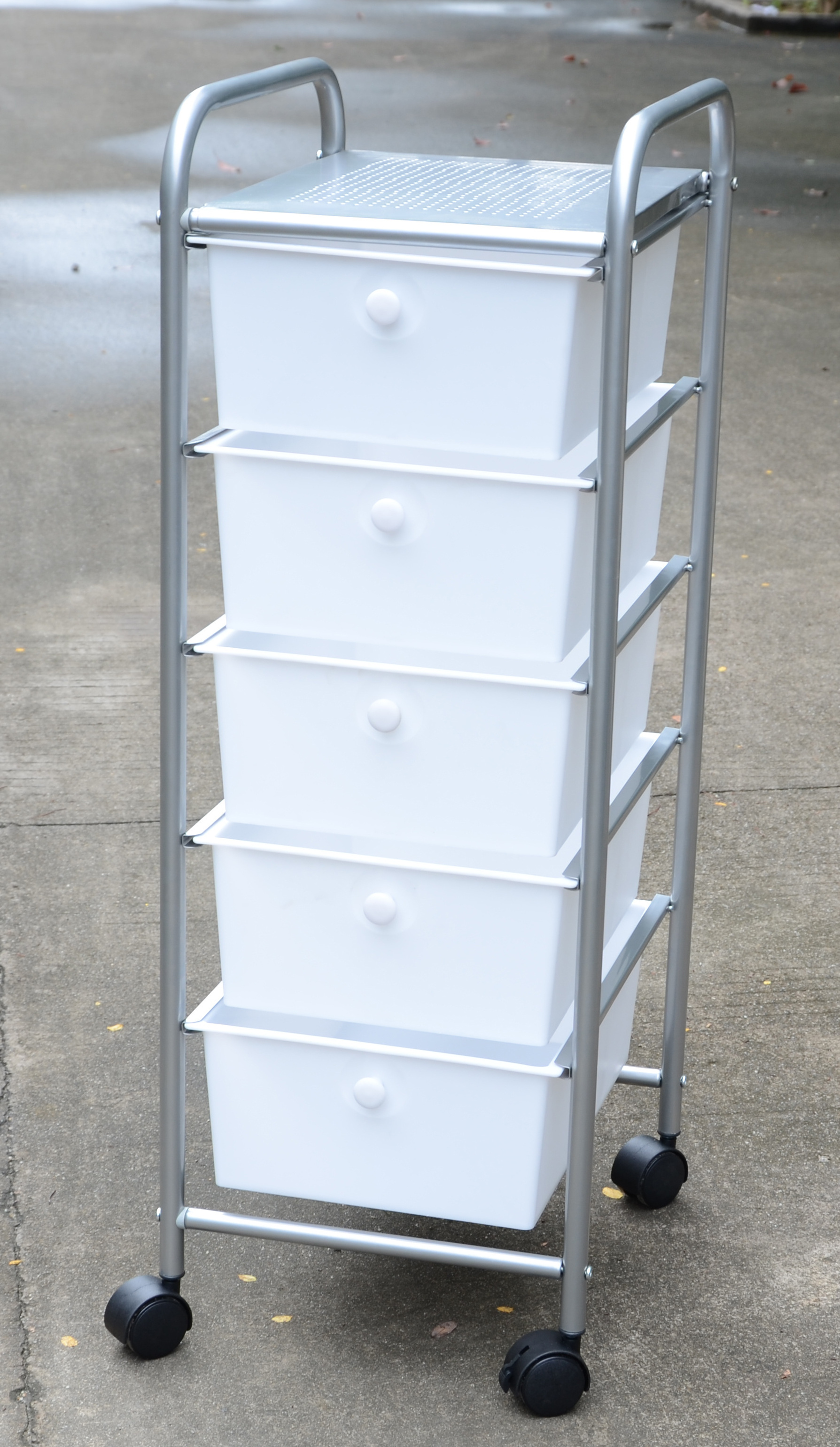 10 Drawers files storage rolling cart organizer with multiple colors