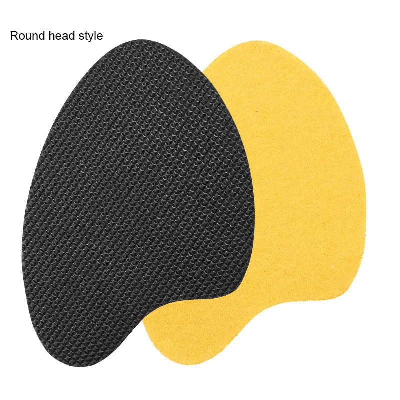 1 Pair New Style Black Rubber Self-adhesive Wear-resisting Anti-skid Noise Reduction Sole Sticker Cushion Pad for High Heel Shoe