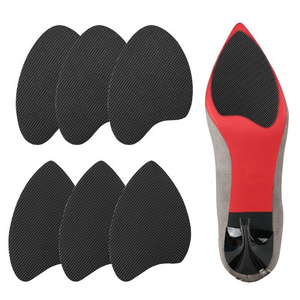 1 Pair New Style Black Rubber Self-adhesive Wear-resisting Anti-skid Noise Reduction Sole Sticker Cushion Pad for High Heel Shoe