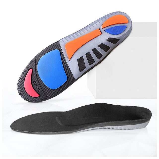 New Design Super Comfort Light Weight Shock Absorption Cushioned Running Soft Insoles for Shoes  EVA Insole