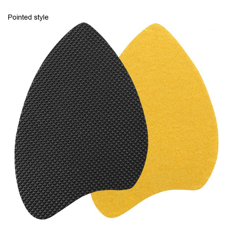 1 Pair New Style Black Rubber Self-adhesive Wear-resisting Anti-skid Noise Reduction Sole Sticker Cushion Pad for High Heel Shoe