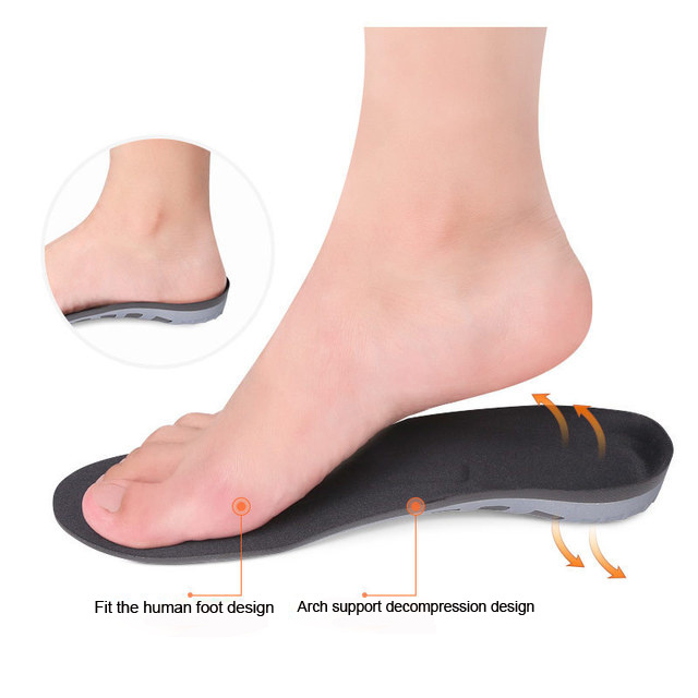 New Design Super Comfort Light Weight Shock Absorption Cushioned Running Soft Insoles for Shoes  EVA Insole