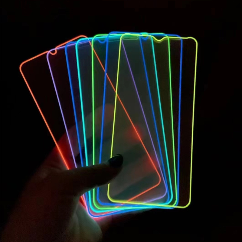 3D anti scratch Luminous 9H Tempered Glass Film glow in the dark screen protector for iphone 11 12 13 14 pro max