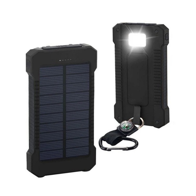 High Quality Waterproof 10000 mah Solar Panel Powerbanks Fast Charging Phone Charger 10000mAh Portable Solar Power Bank