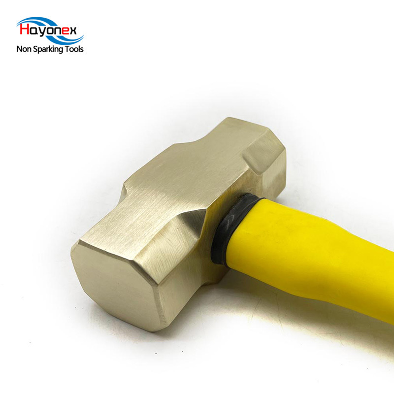 Best-selling Non sparking tools explosion-proof fiber handle octagonal hammer aluminum bronze multifunctional hammer pdr hammer