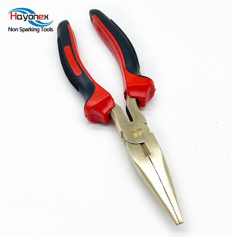 Best-selling explosion-proof needle nose pliers made of copper alloy and can be customized non sparking tools crimping pliers