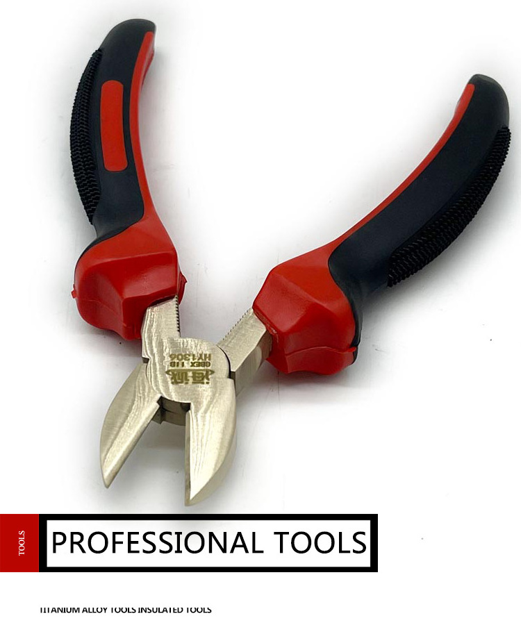 China hayonex High quality explosion proof diagonal nose pliers safety tool aluminum bronze Non sparking tools monkey plier