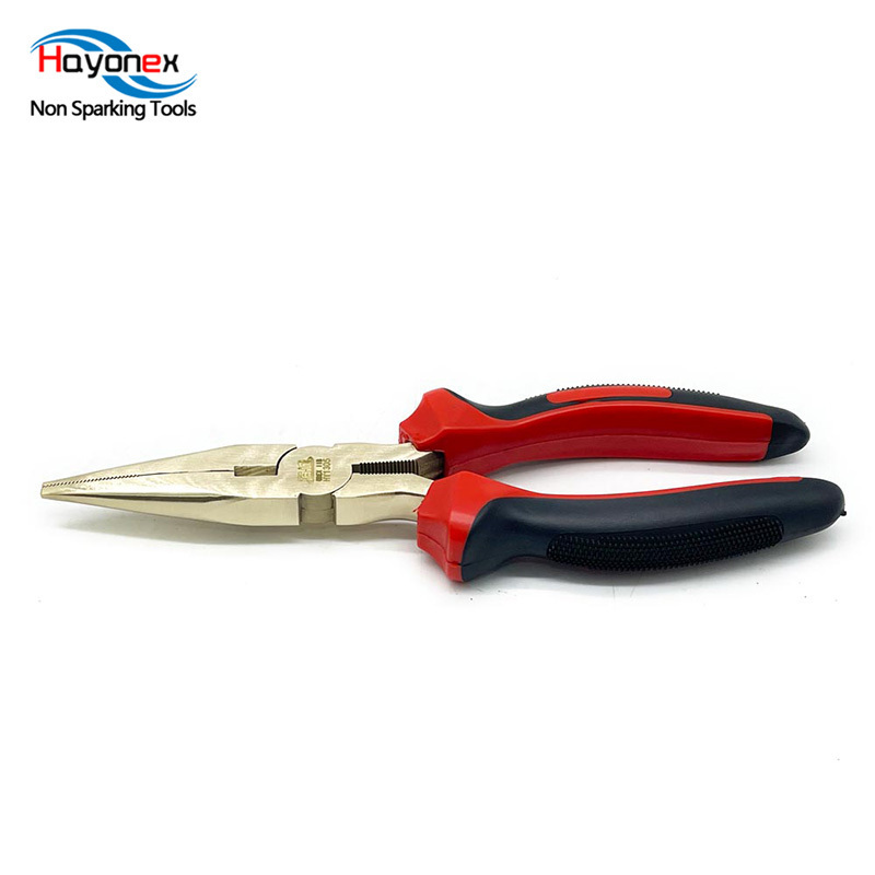 Best-selling explosion-proof needle nose pliers made of copper alloy and can be customized non sparking tools crimping pliers