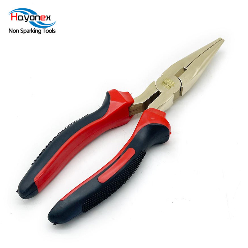 Best-selling explosion-proof needle nose pliers made of copper alloy and can be customized non sparking tools crimping pliers