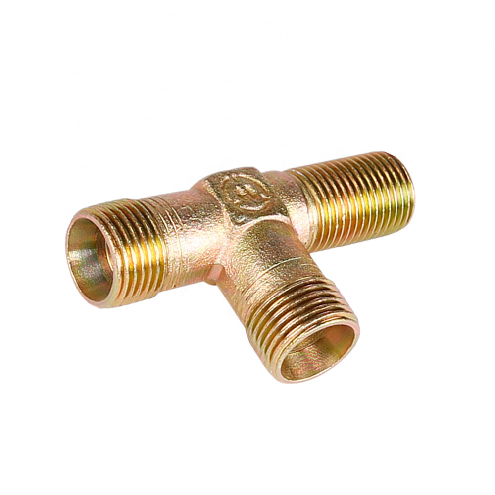 Factory price reducing Brass 304 stainless steel nipples tee connector pipe thread fittings