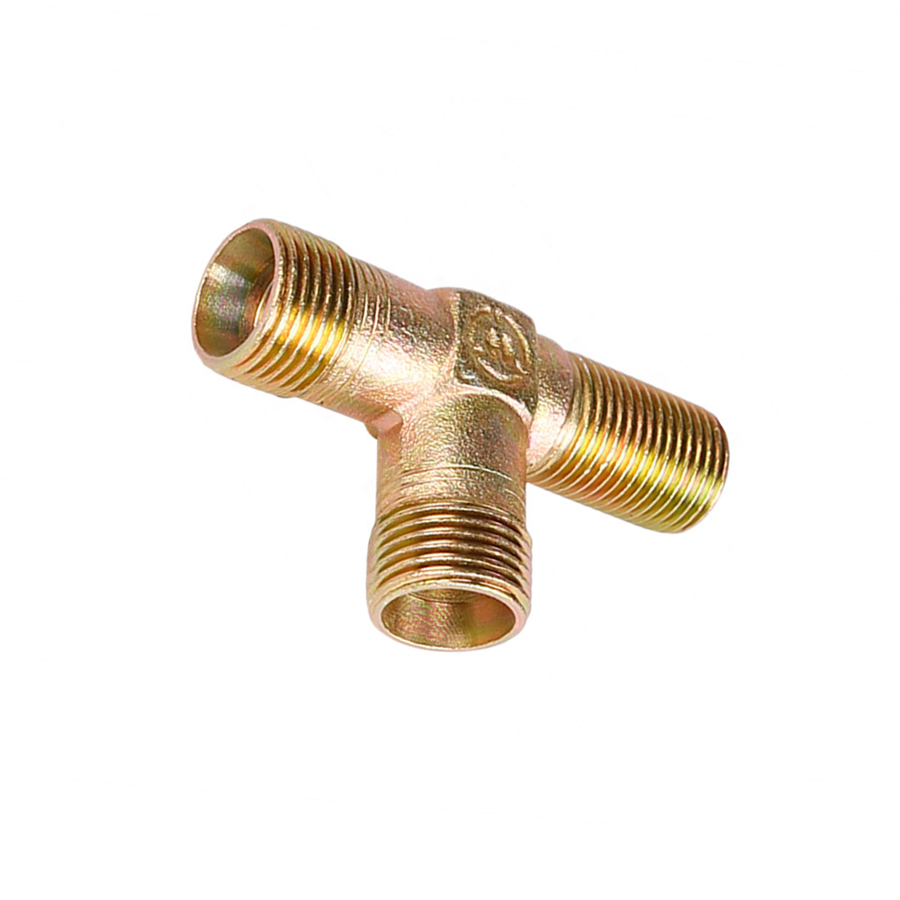 Factory price reducing Brass 304 stainless steel nipples tee connector pipe thread fittings