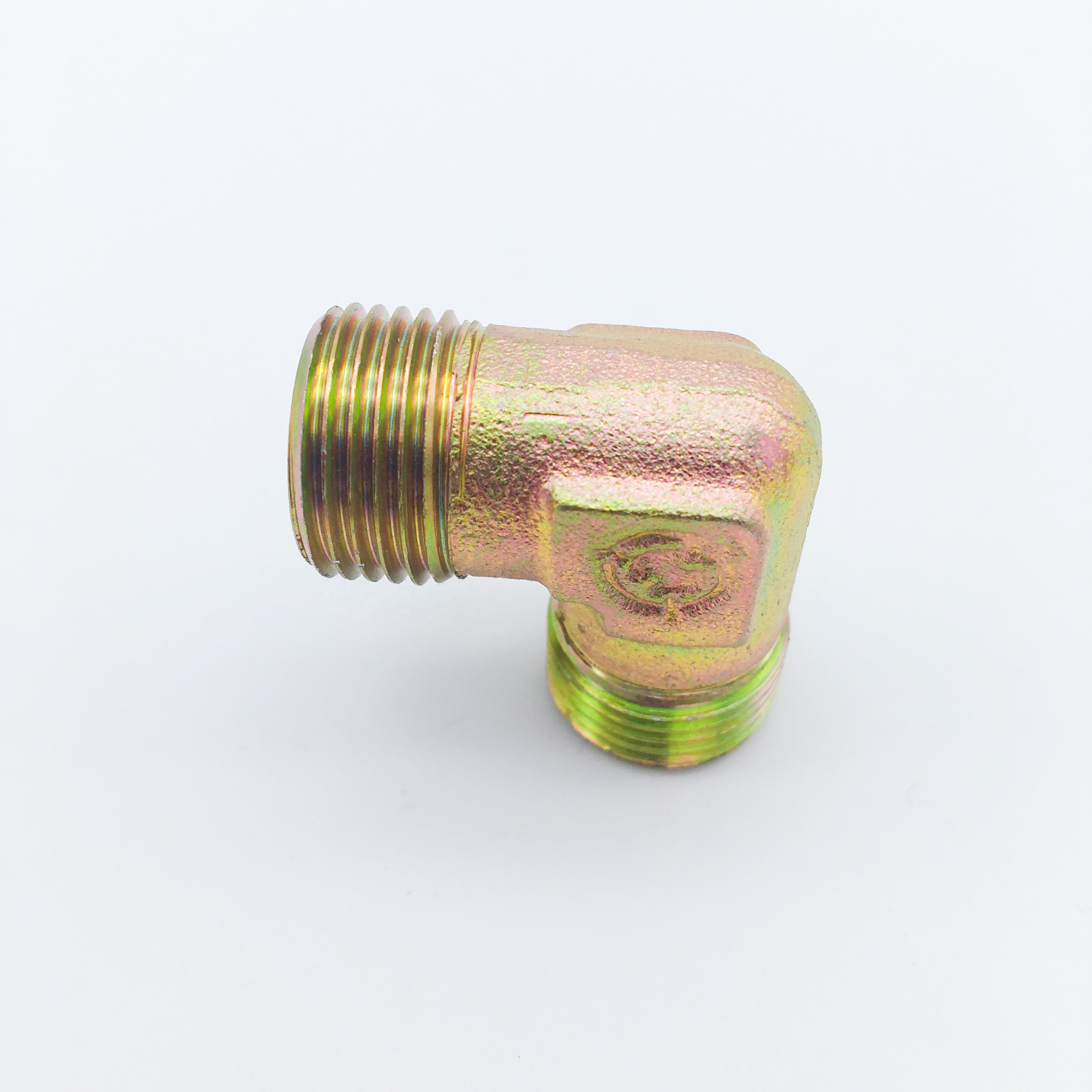 90 degree swivel elbow brass pipe hydraulic fitting tube equal double ferrule union elbow