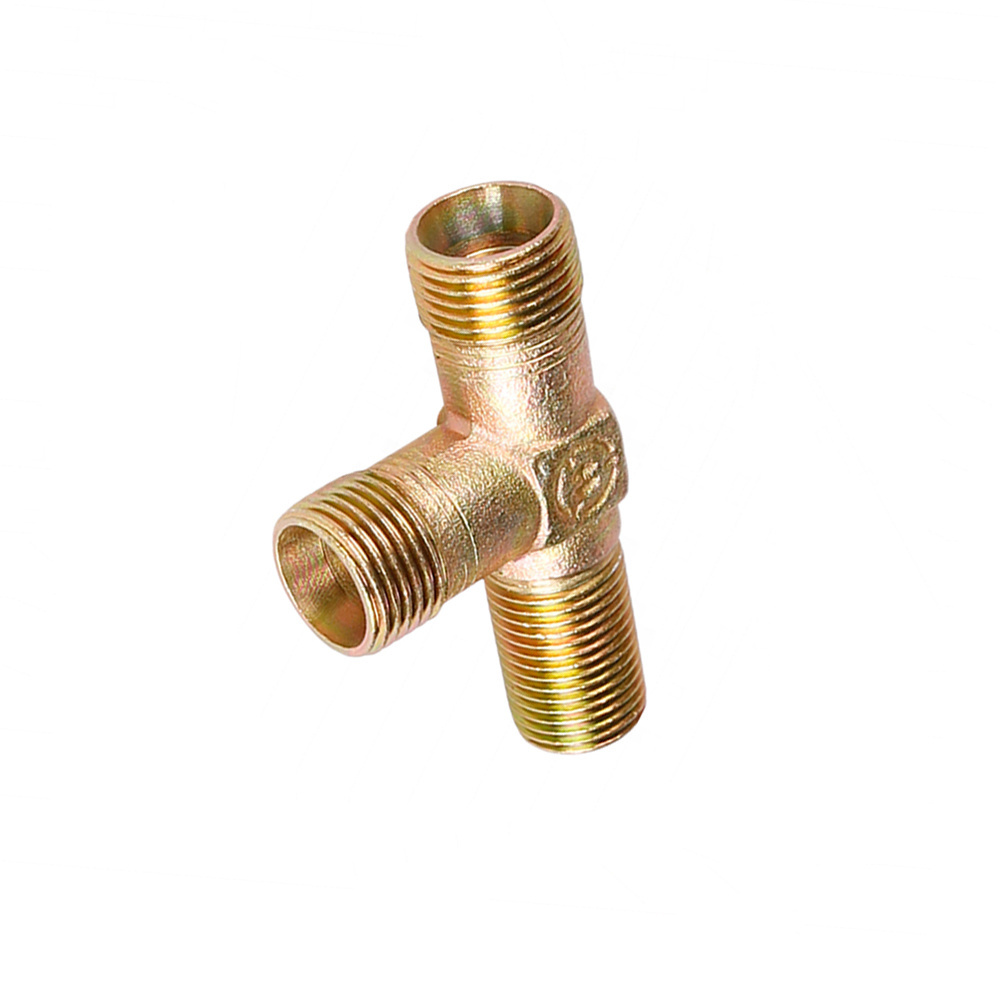 Factory price reducing Brass 304 stainless steel nipples tee connector pipe thread fittings