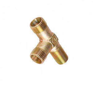 Factory price reducing Brass 304 stainless steel nipples tee connector pipe thread fittings