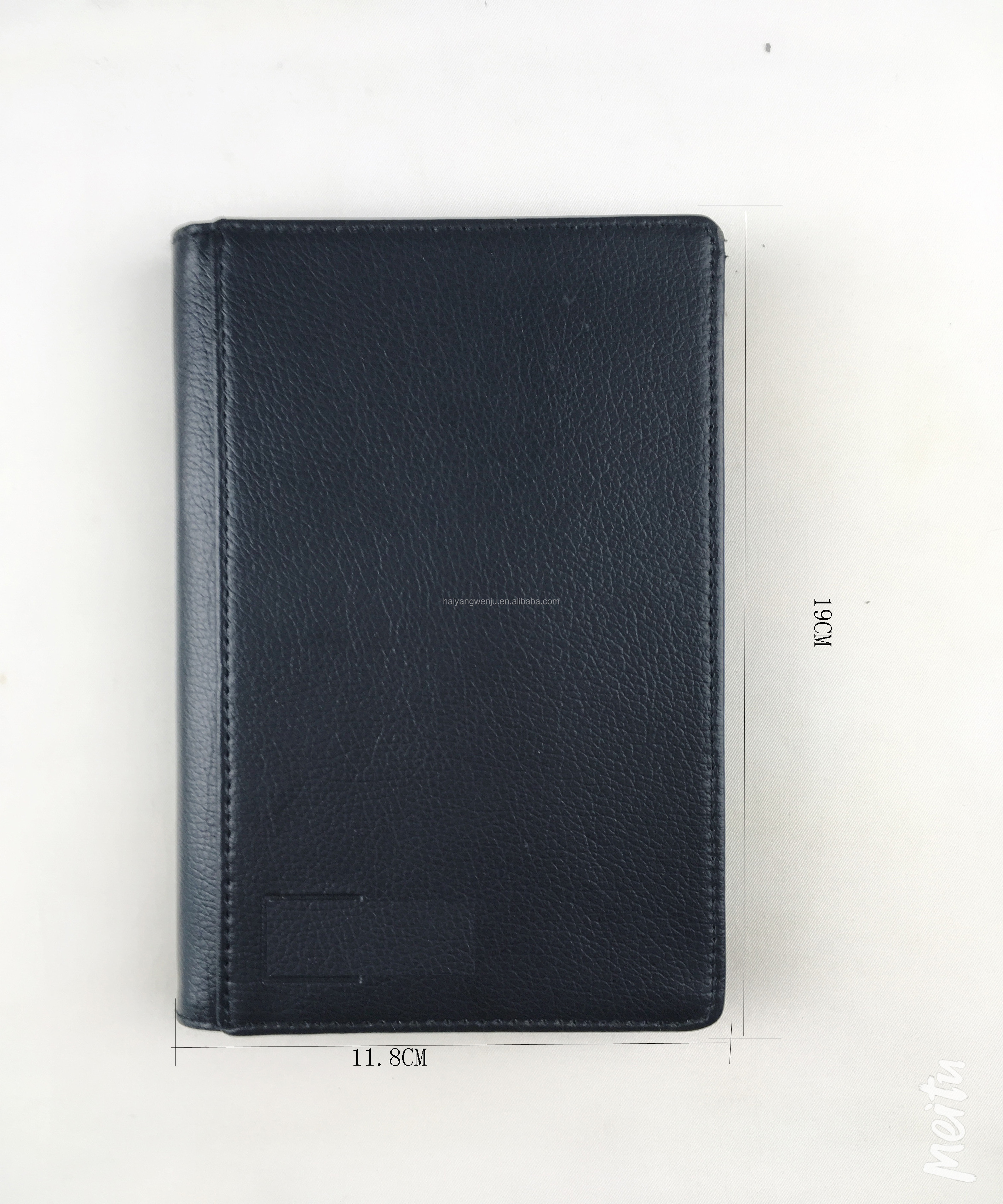 Custom black PU leather business card album credit card holder