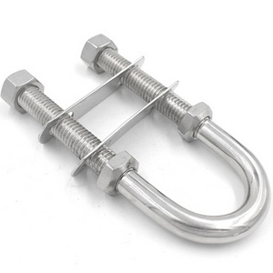 China Wholesale A2 stainless steel  4" u bolt clamp axle u bolts  For Automobile Trailers