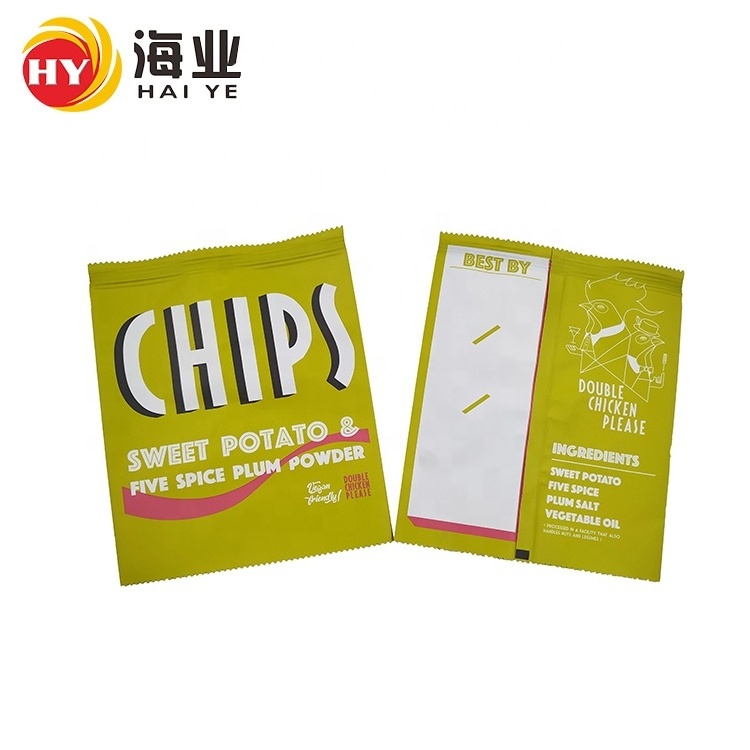 Food Grade Crisps Snack Packaging Bag Vacuum Seal Bag For Snack Back Side Heat Sealing Potato Chip Bags High Quality