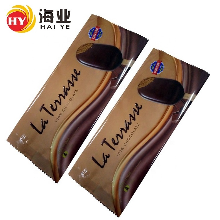 Custom Printed Packaging For Popsicle Heat Seal Gravure Printing Food Grade Plastic Ice Cream Shrink Bag