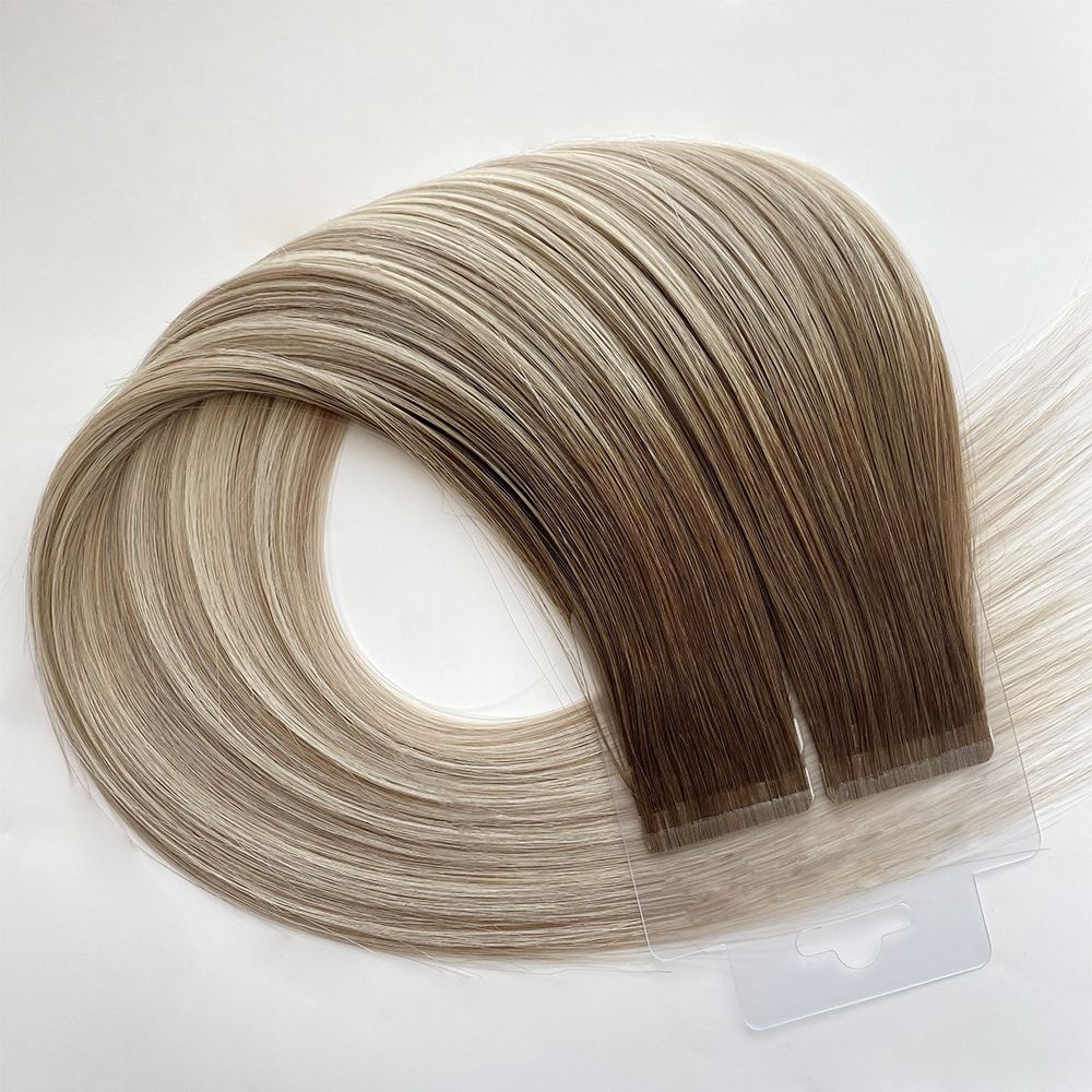 Large Stock Top Quality Virgin Hair 100 Remy Human Double Drawn Invisible Tape Hair Extensions