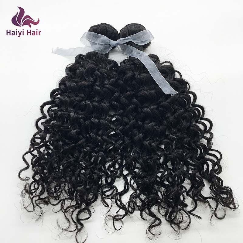 12A Grade water wave bundles Brazilian hair  no return hair, Double Swen Weft