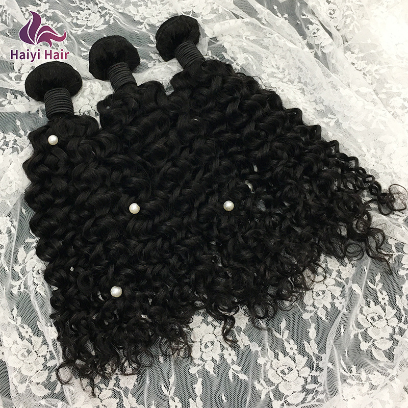 12A Grade water wave bundles Brazilian hair  no return hair, Double Swen Weft