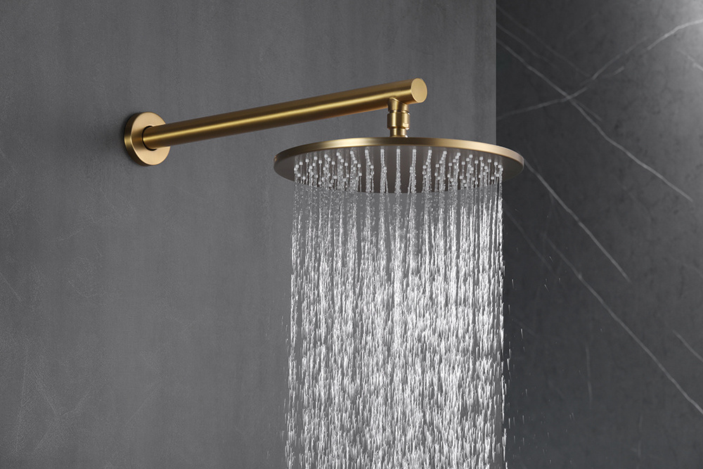 Retro Antique Brass Rainfall showers Simple Design Plumbing Shower Set Single Handle Shower Faucet