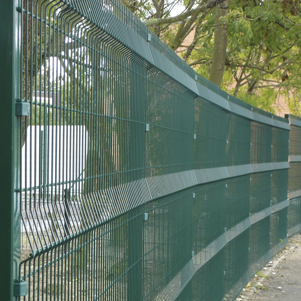 Pvc coated curved wire mesh fence 3d  fence