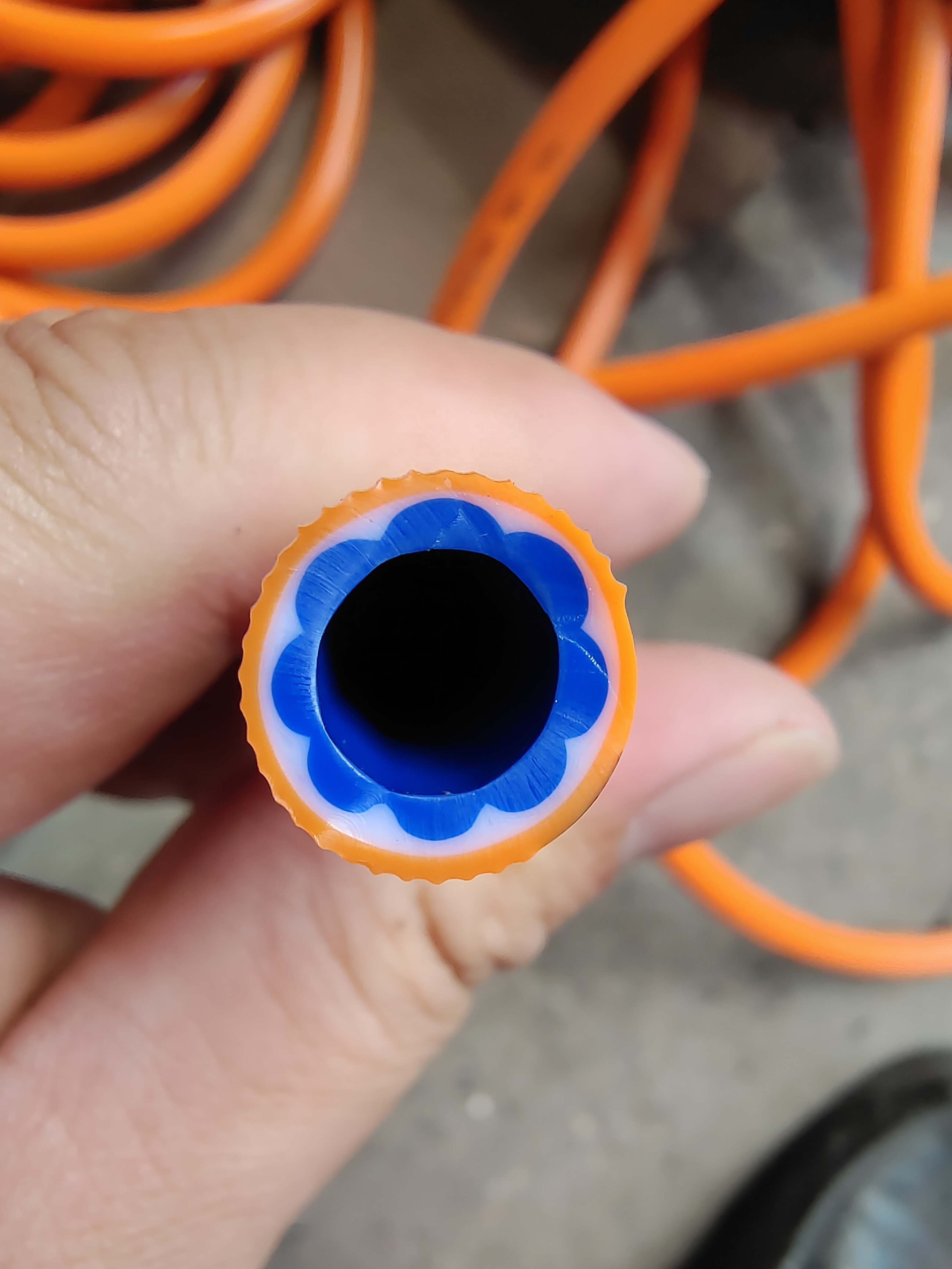 Customized 3 layers orange PVC Gas Cooker Hose Pipe Hoses